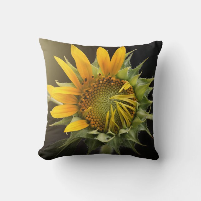 Sunflower Blossom | Binnenshuis/buitenshuis Kussen (Voorkant)