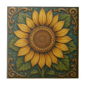 Sunflower Blossom Tegeltje (Voorkant)