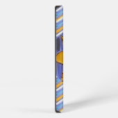 Sunflower Blue Chevron iPhone Hoesje (Rechterkant)
