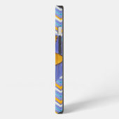 Sunflower Blue Chevron iPhone Hoesje (Linkerkant)