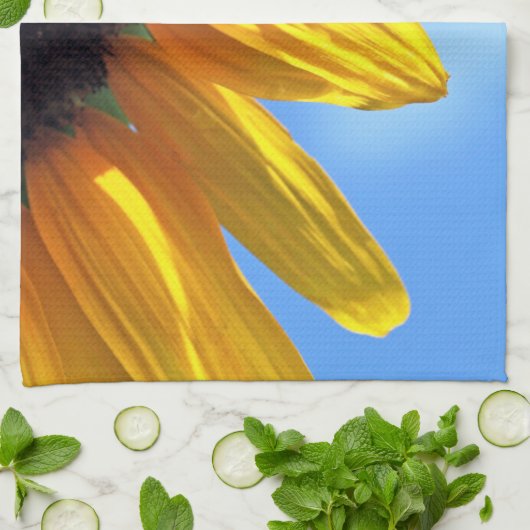 Sunflower Blue Sky Kitchen Towel Theedoek (Gevouwen)
