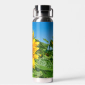 Sunflower Blue Sky Perfect Summer Day Waterfles (Achterkant)