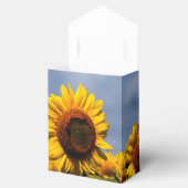 Sunflower Blue Sky Rustic Wedding Bedankdoosjes (Geopend)