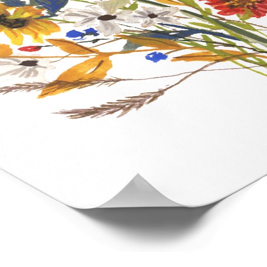 Sunflower Bouquet Art Print (Hoek)