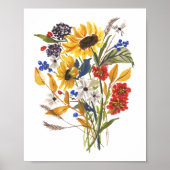 Sunflower Bouquet Art Print (Voorkant)