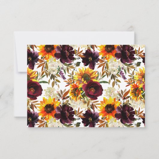 Sunflower Bouquet Floral Date Night Ideas Card Kaart (Achterkant)