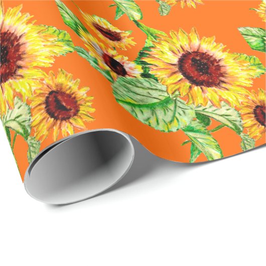 Sunflower Bouquet Gift Wrap Cadeaupapier (Rol Hoek)