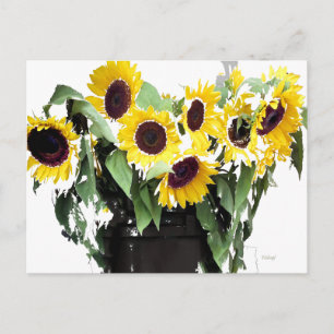 Sunflower Bouquet-kalenderkaart Briefkaart