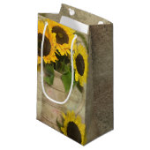 Sunflower Bouquet Klein Cadeauzakje (Voorkant Gekanteld)