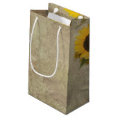 Sunflower Bouquet Klein Cadeauzakje (Achterkant Gekanteld)