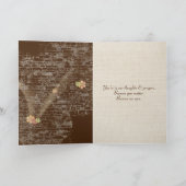 Sunflower Bouquet op Brick Kaart (Binnen)