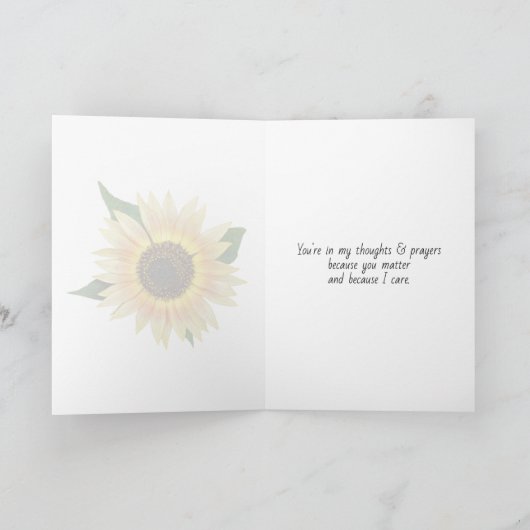 Sunflower Bouquet op Brick Wall Kaart (Binnen)