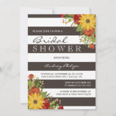 Sunflower Bouquet Rustic Vrijgezellenfeest Kaart (Voorkant)