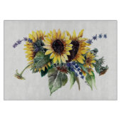 Sunflower Bouquet Snijplank (Voorkant)