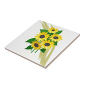 Sunflower Bouquet Tegeltje (Zijkant)