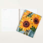Sunflower Bouquet | Yellow Watercolor Floral Planner (Display)