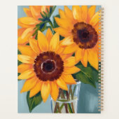 Sunflower Bouquet | Yellow Watercolor Floral Planner (Achterkant)