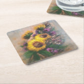 Sunflower Breeze by Jason Street Kartonnen Onderzetters (Schuin)