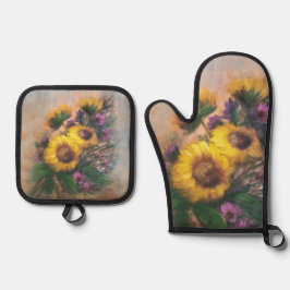 Sunflower Breeze by Jason Street Ovenwant & Pannenlap Set