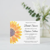 Sunflower Bridal Shower Invitation Briefkaart (Staand voorkant)