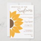 Sunflower Bridal Shower Invitation Kaart (Voorkant)