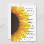 Sunflower Bridal Shower Invitation Kaart (Voorkant)