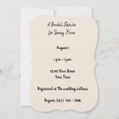 Sunflower Bridal Shower Invitation Kaart (Voorkant)