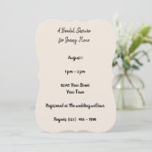 Sunflower Bridal Shower Invitation Kaart (Staand voorkant)