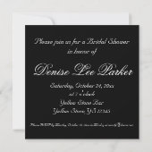 Sunflower Bridal Shower Invitation Kaart (Achterkant)