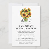 Sunflower Bridal Shower Invitation Kaart (Voorkant)