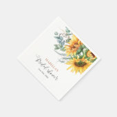 Sunflower Bridal Shower Servet (Hoek)