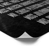 Sunflower Bride 9 Table Autumn Chalkboard Weddensc Poster (Hoek)