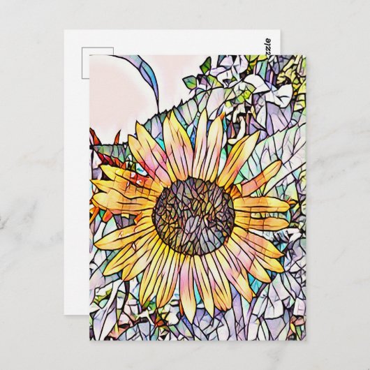 SUNFLOWER BRIEFKAART (Voorkant / Achterkant)