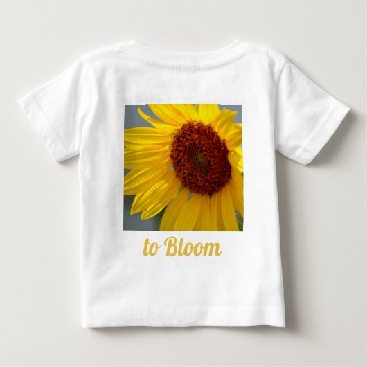 Sunflower Bud en Blossom (Achterkant)