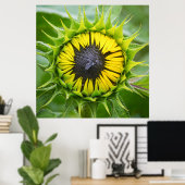 Sunflower Bud Poster (Thuiskantoor)