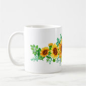 Sunflower Bunch Graphic Koffiemok (Links)