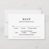 Sunflower Burgundy Roos Wedding RSVP (Voorkant)