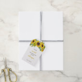 Sunflower Business Medewerker Collega Dank u Cadeaulabel (Met Touw)