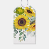 Sunflower Business Medewerker Collega Dank u Cadeaulabel (Achterkant)