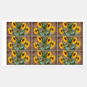 Sunflower Butterflies Rustic Barn Board Labels (Vel)