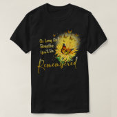 Sunflower Butterfly Angel Memorial T-shirt (Design voorkant)