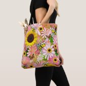 Sunflower Butterfly Bumblebee Tote Bag (Dichtbij)