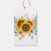 Sunflower  cadeaulabel (Voorkant)