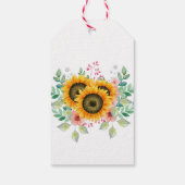 Sunflower  cadeaulabel (Achterkant)
