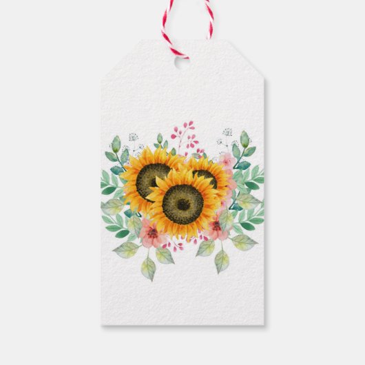 Sunflower  cadeaulabel (Achterkant)