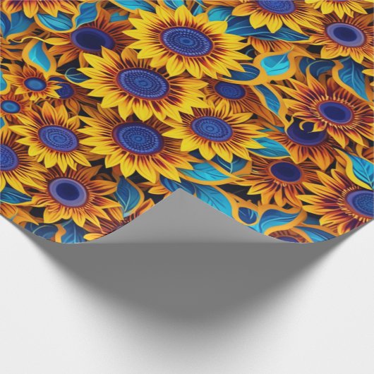 Sunflower  cadeaupapier (Hoek)