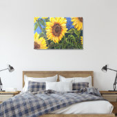 Sunflower Canvas Afdruk (Insitu (Slaapkamer))