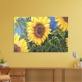 Sunflower Canvas Afdruk (Insitu (Woonkamer))