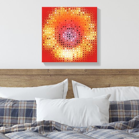 SUNFLOWER CANVAS AFDRUK (Insitu (Slaapkamer))