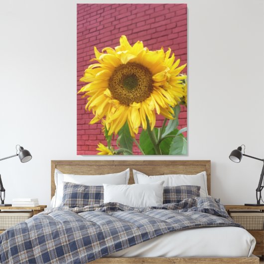 Sunflower Canvas Afdruk (Insitu (Slaapkamer))